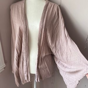 Mauve batwing sleeve kimono/cardigan